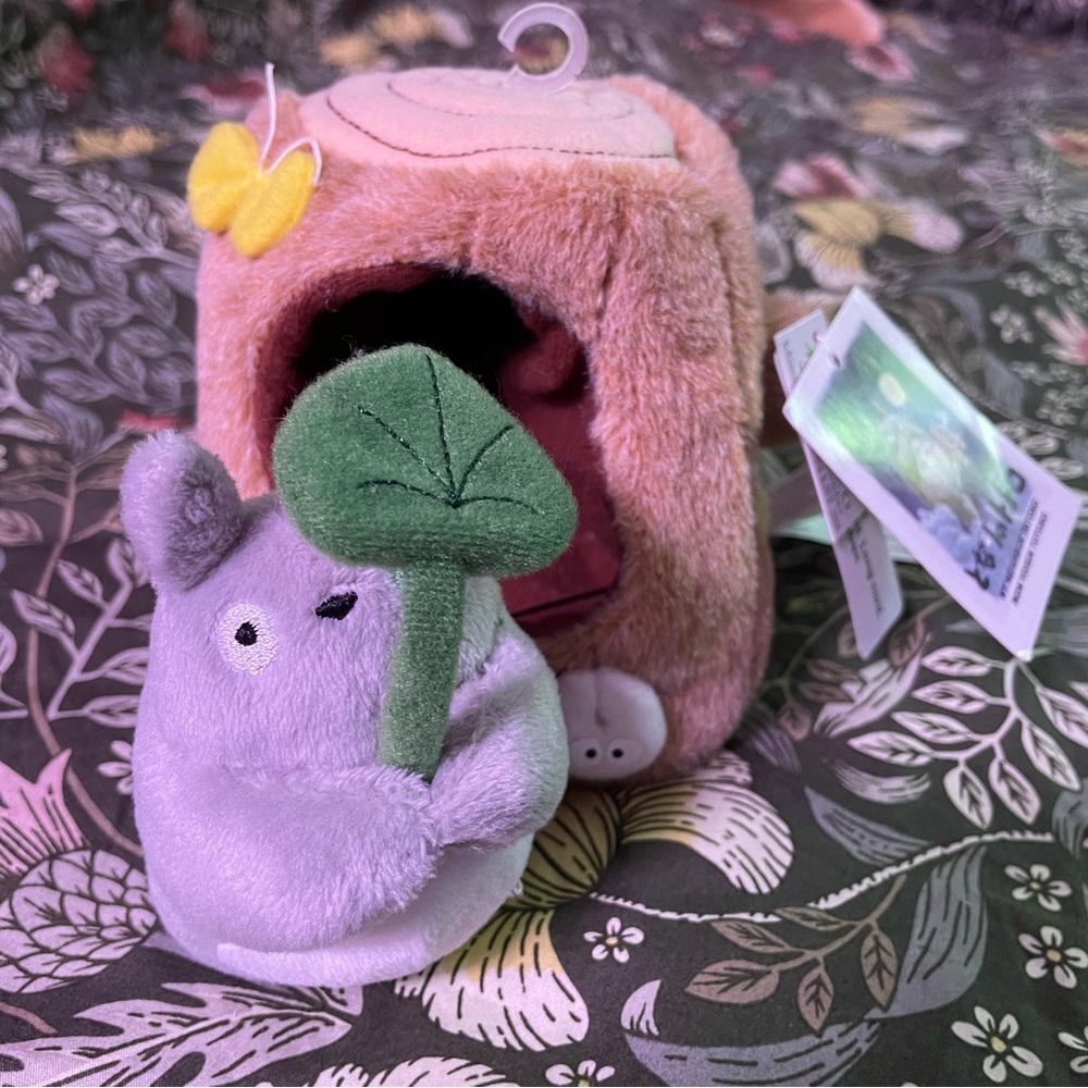 Studio Ghibli My Neighbor Totoro Leaf Tree Trunk Plushie Stuffed Animal NWT